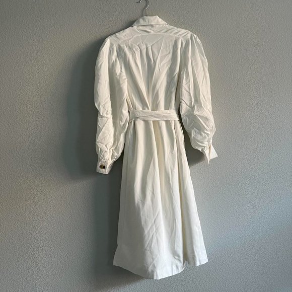 NWT/Minor Defect C/MEO Collective Affectation Trench Coat White Size Small - Picture 3 of 5